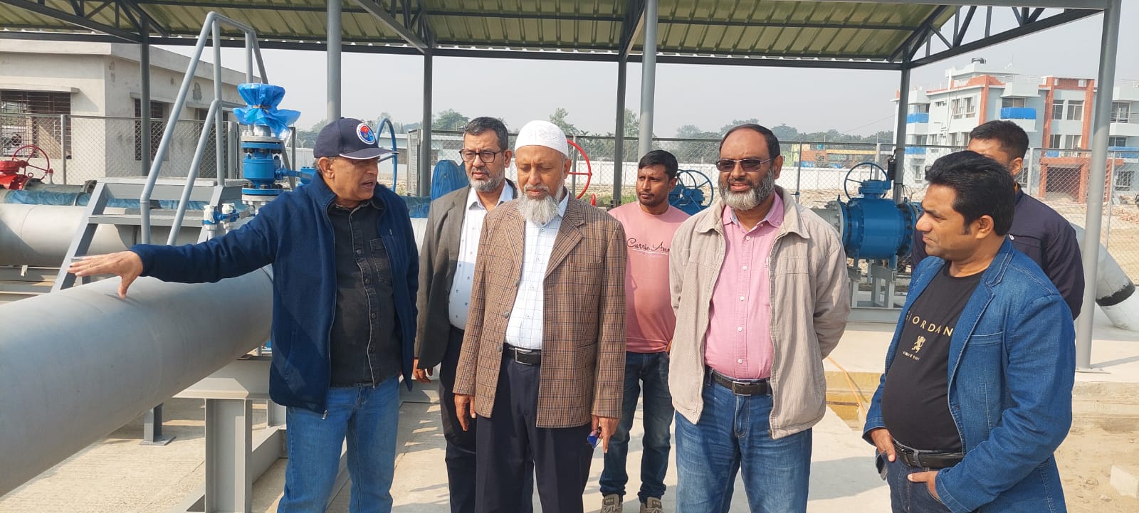 Managing Director  of PGCL Engr. Md. Kamrul Islam Sardar  and  Engr. Md. Fazlul Karim, Project Director of Rangpur, Nilphamari. Pirganj & their adjoining areas Gas Distribution Network Project with our RUSL team  visited our ongoing 3 DRS Construction works accordingly 65, 25 & 10 MMSCFD capacity on EPC basis at , Sayedpur, Rangpur & Pirgonj Bangladesh on 07.12.2024